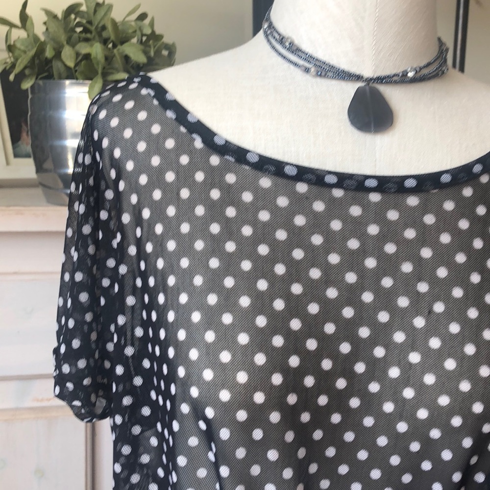 Sheer Polka Dot top